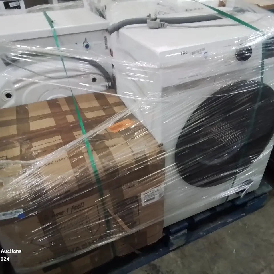 PALLET OF APPROXIMATELY 4 UNPROCESSED RAW RETURN WHITE GOODS TO INCLUDE;