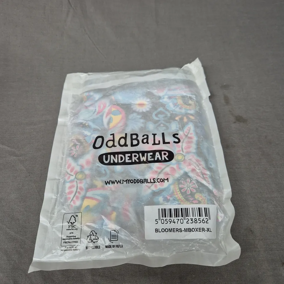 ODDBALLS MENS BOXER SHORTS IN BLOOMERS SIZE XL