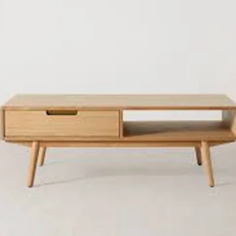 BOXED SWYFT 2 DRAWER COFFEE TABLE 01 - OAK
