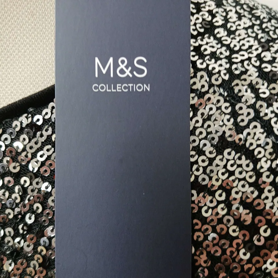 M&S COLLECTION SEQUINED DRESS SIZE 12 REGULAR