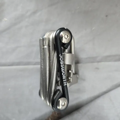 JOBSWORTH MULTI-TOOL WITH FOLDING BLADES AND PLIER-STYLE HANDLES