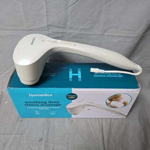 HOMEDICS SOOTHING DEEP TISSUE MASSAGE – COMPACT PERCUSSION MASSAGER WITH HEAT