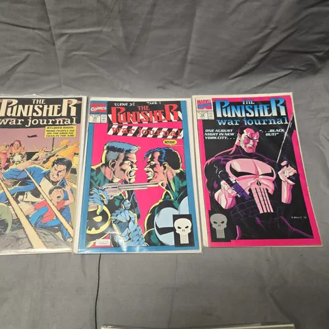 SEVEN ASSORTED MARVEL THE PUNISHER WAR JOURNAL COMICS 
