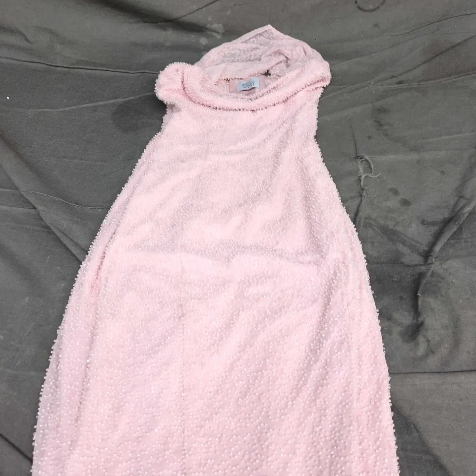 OH POLLY PINK BEADED KNIT DRESS – 4