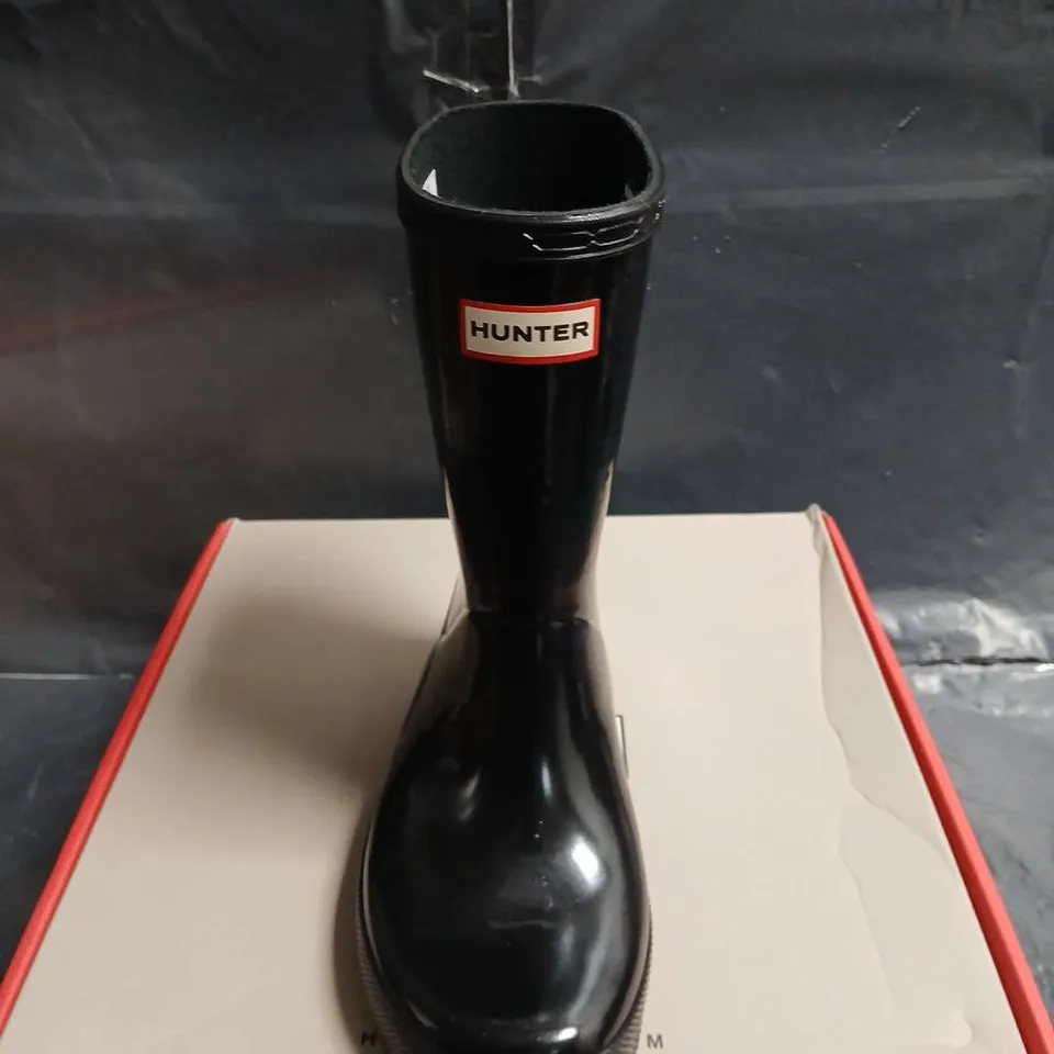 BOXED PAIR OF HUNTER KIDS FIRST CLASSIC GLOSS WELLIES -UK SIZE 11