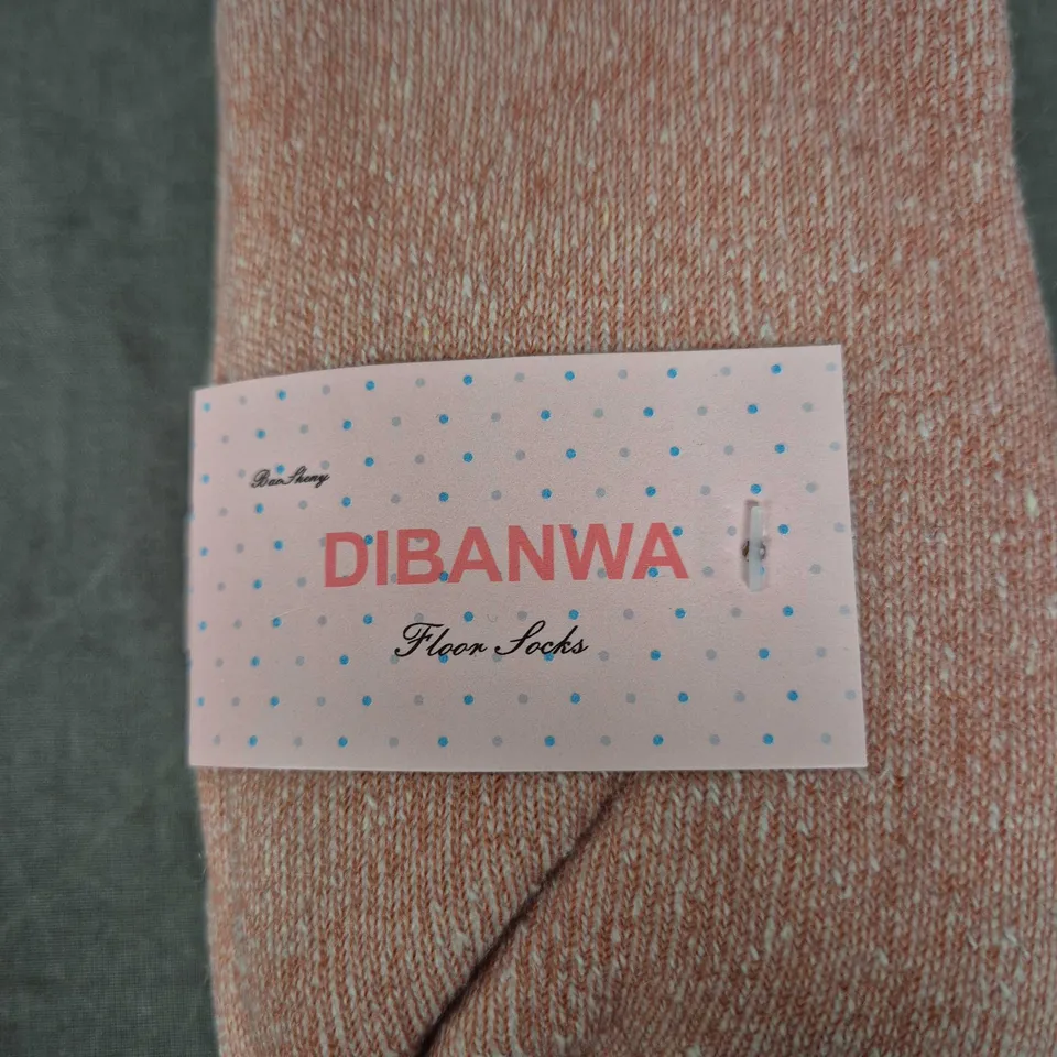 DIBANWA Floor Locks Socks – 3 Pair Pack (Pink, Orange & Blue)