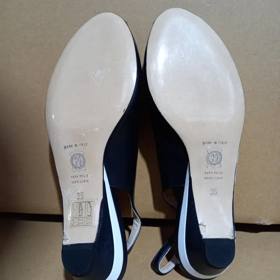 RENATA NAPPA BIANCA ADELINA NAVY SHOE - SIZE 2