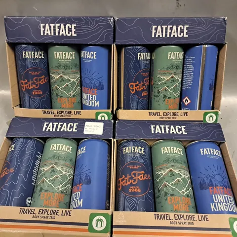 4 X FATFACE BODY SPRAY SETS