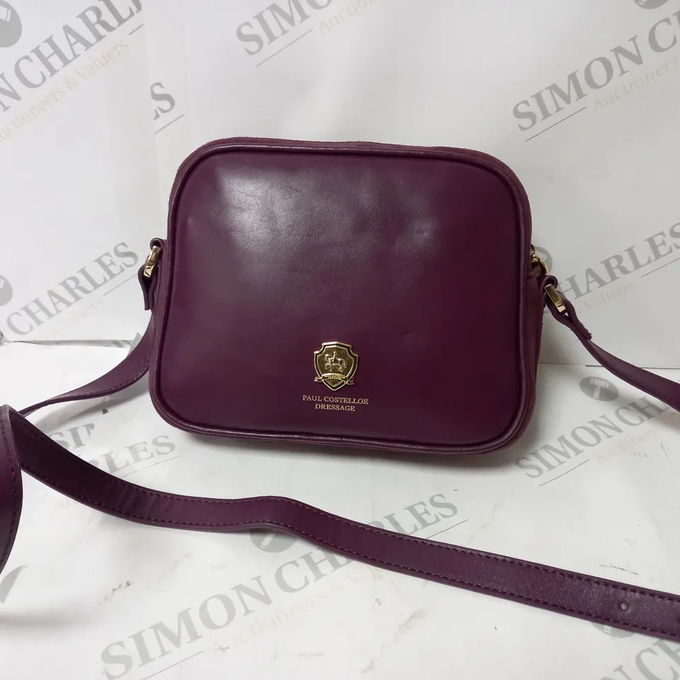 PAUL COSTELLOE DRESSAGE BAG IN DEEP PURPLE