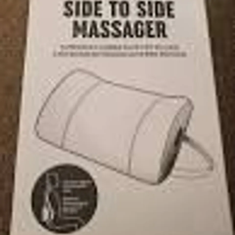 BOXED HOMEDICS SIDE TO SIDE MASSAGER SUPERIOR LUMBAR SUPPORT PILLOW