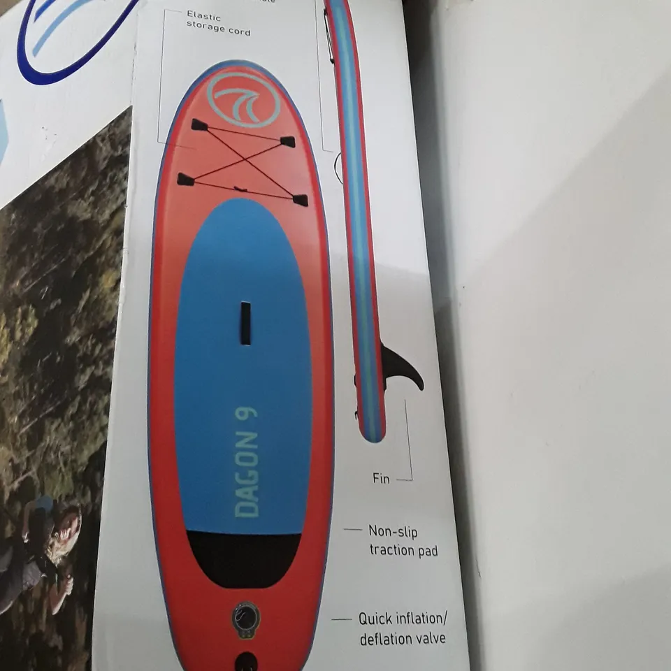 BOXED FREESPIRIT DAGON 9FT INFLATABLE STAND UP PADDLE BOARD SET  