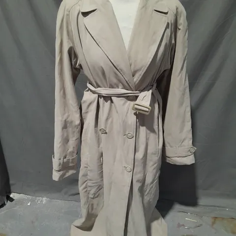 LONG TALL SALLY BELTED TRENCH COAT IN SAND SIZE 10