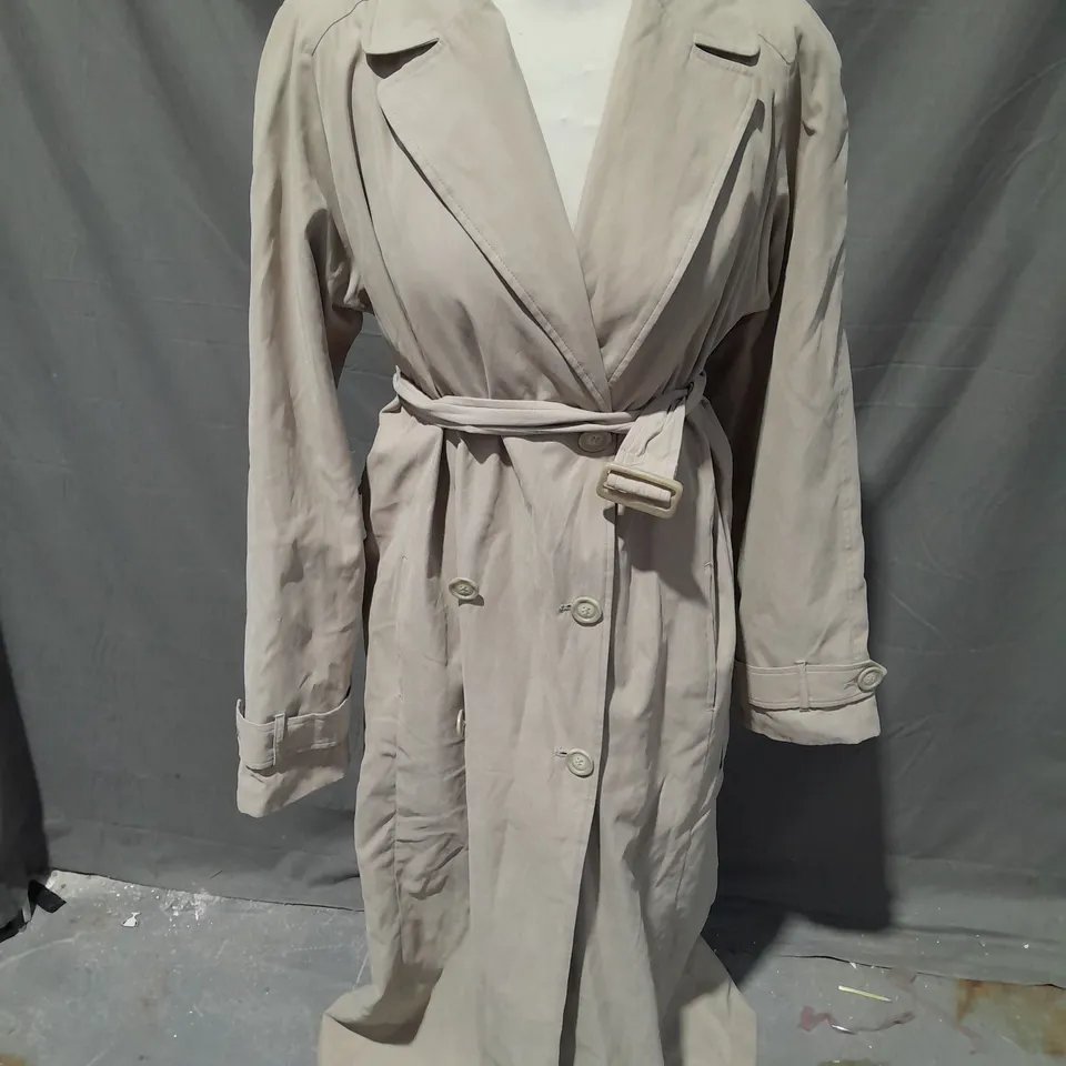 LONG TALL SALLY BELTED TRENCH COAT IN SAND SIZE 10