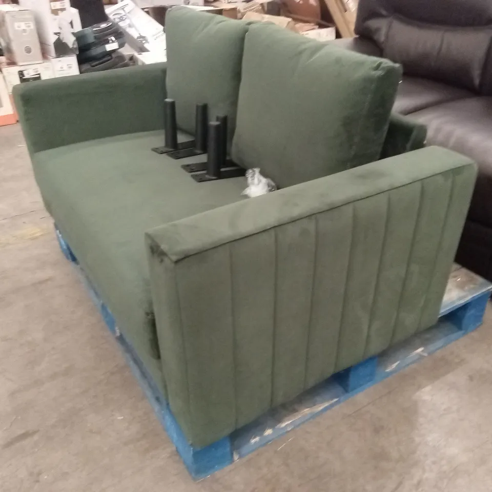 LANA 2 SEATER SOFA, MOSS GREEN CLASSIC VELVET