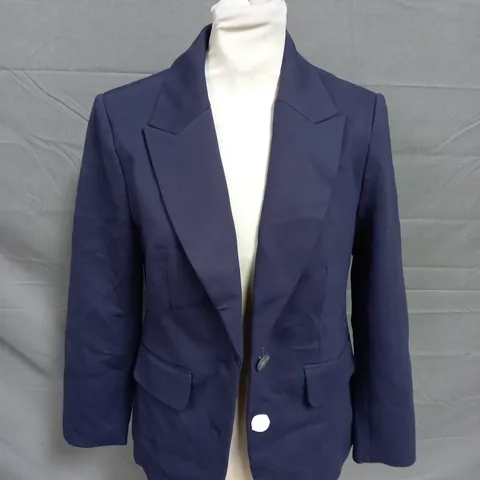 BODEN NAVY THICK BLAZER WITH 2 BUTTONS - UK 10P