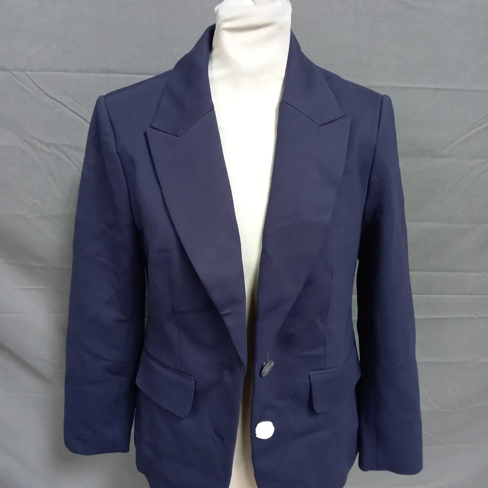 BODEN NAVY THICK BLAZER WITH 2 BUTTONS - UK 10P