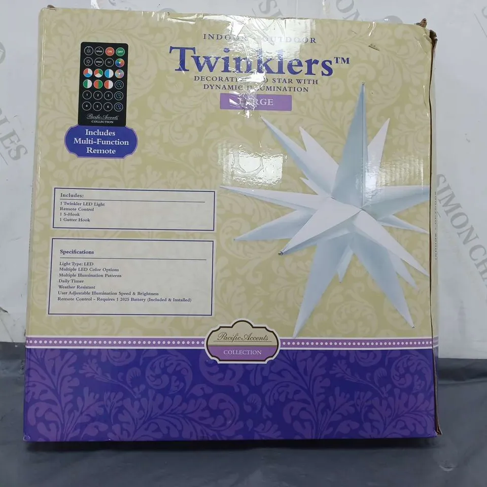 BOXED PACIFIC ACCENTS STAR BURST LIGHT