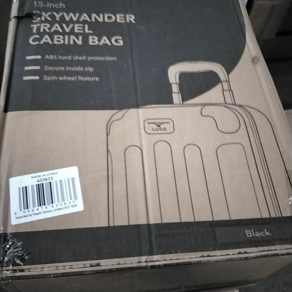 BOXED 15INCH SKYWANDER TRAVEL CABIN BAG BLACK