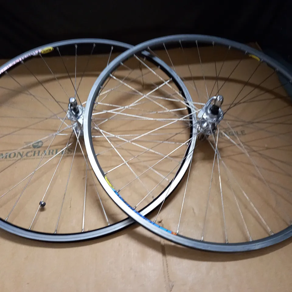 PAIR OF MAVIC OPEN PRO BICYCLE WHEELS - COLLECTION ONLY