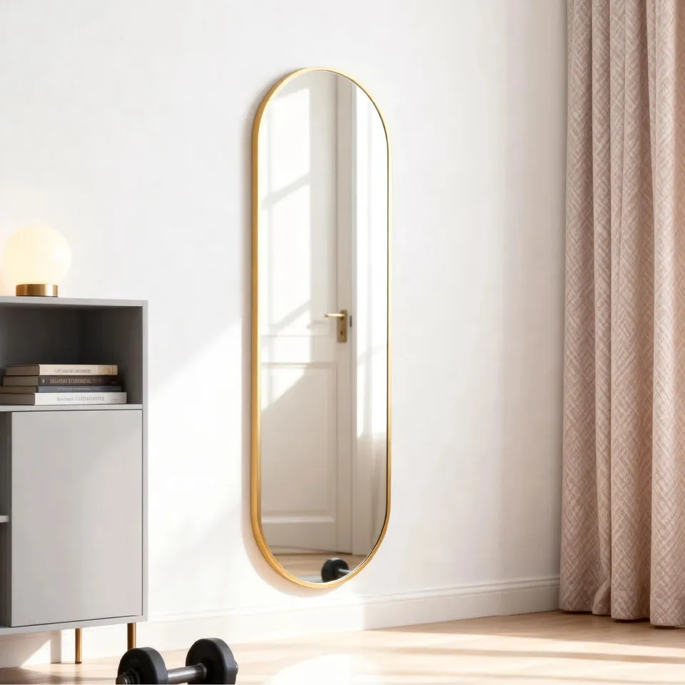 BOXED LIFE IDEAS FULL LENGTH MIRROR - GOLD (1 BOX)