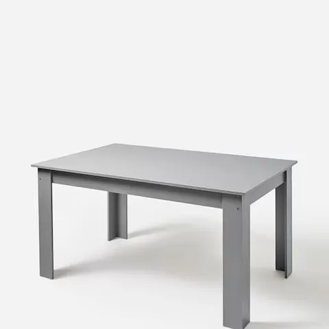 DOKOTA 6 SEATER TABLE MD370 COOL GREY 1635 X 985 X 100MM BOXED