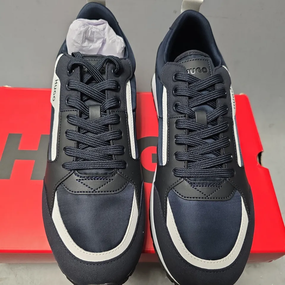 BOXED HUGO BOSS ICELIN RUNN DARK BLUE SIZE 7