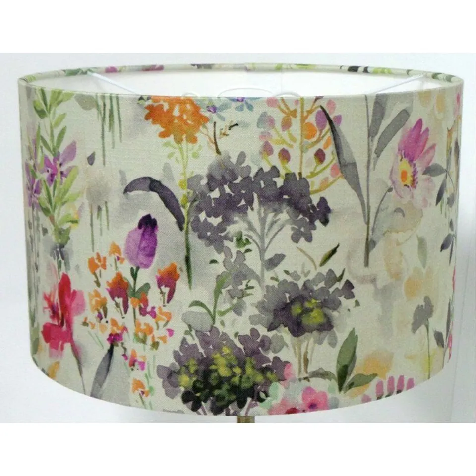 BOXED COTTON DRUM LAMP SHADE - 25CM H X 40CM W