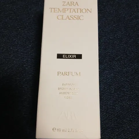 BOXED ZARA TEMPTATION CLASSIC ELIXIR PARFUM 80ML