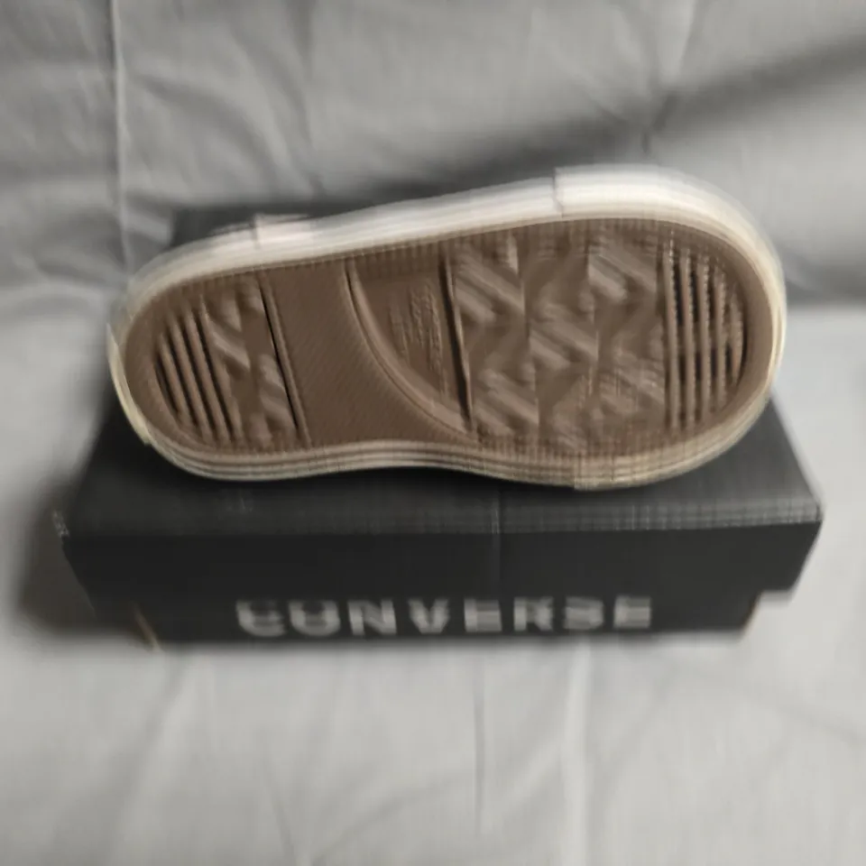 BOXED PAIR OF CONVERSE TRAINERS - UK SIZE 5 - BABYS