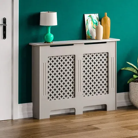 BOXED RETA RADIATOR COVER 82 X 78 X 19CM WHITE