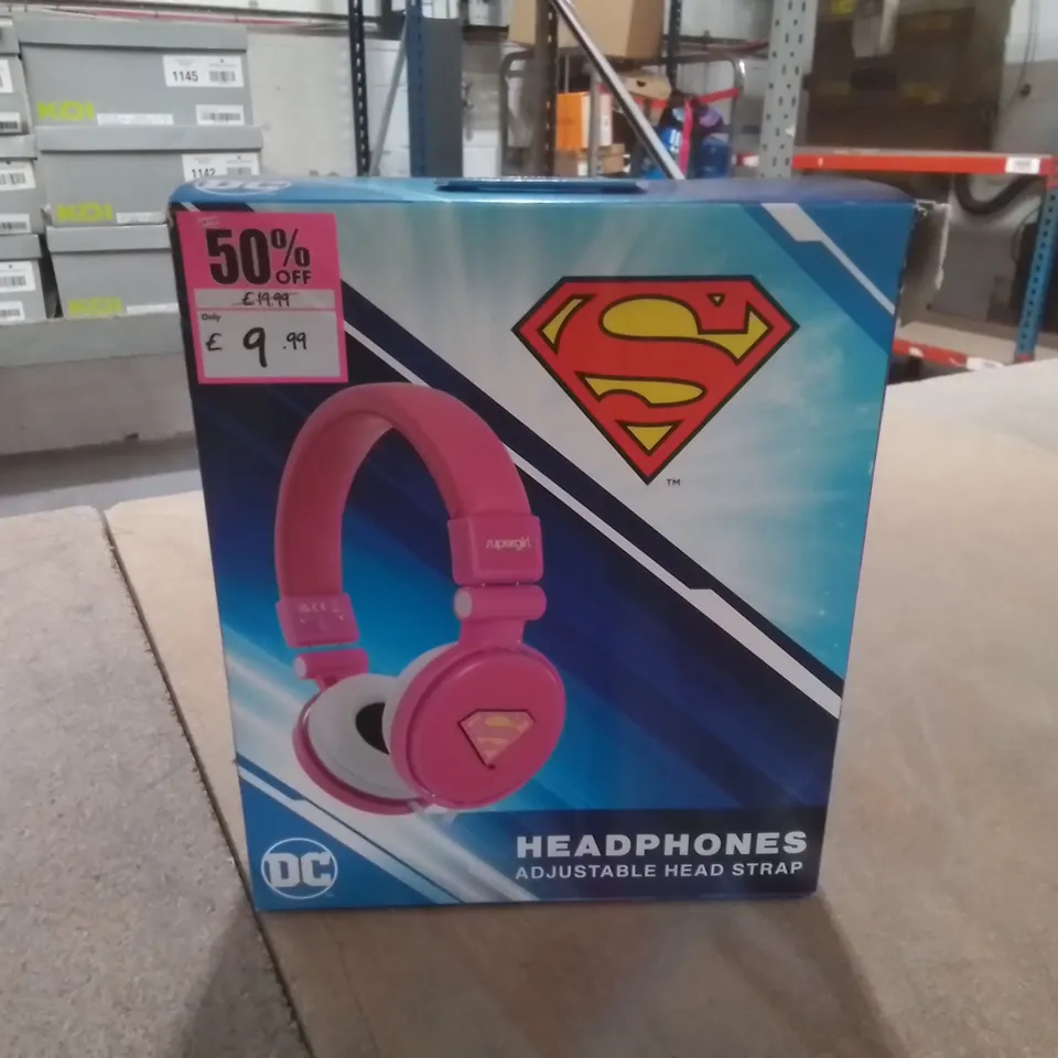 BOXED DC SUPERMAN HEADPHONES 