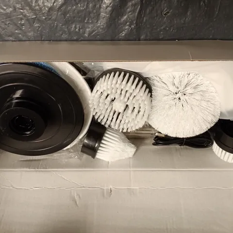BOXED JY-6010 MULTIFUNCTIONAL ELECTRIC CLEANING BRUSH 