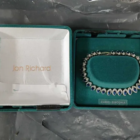 SODIUM PLATED BLUE NAVETTE BRACELET