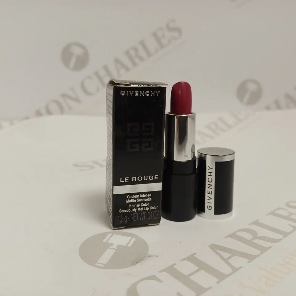 APPROXIMATELY 25 X GIVENCHY LE ROUGE SENSUOUSLY MAT LIP COLOUR SAMPLES - #315 FRAMBOISE VELOURS 