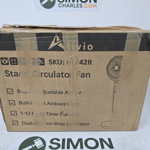 ALIVO STANDING FLOOR FAN – BOXED
