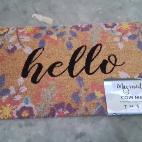 FLORAL WELCOME MAT