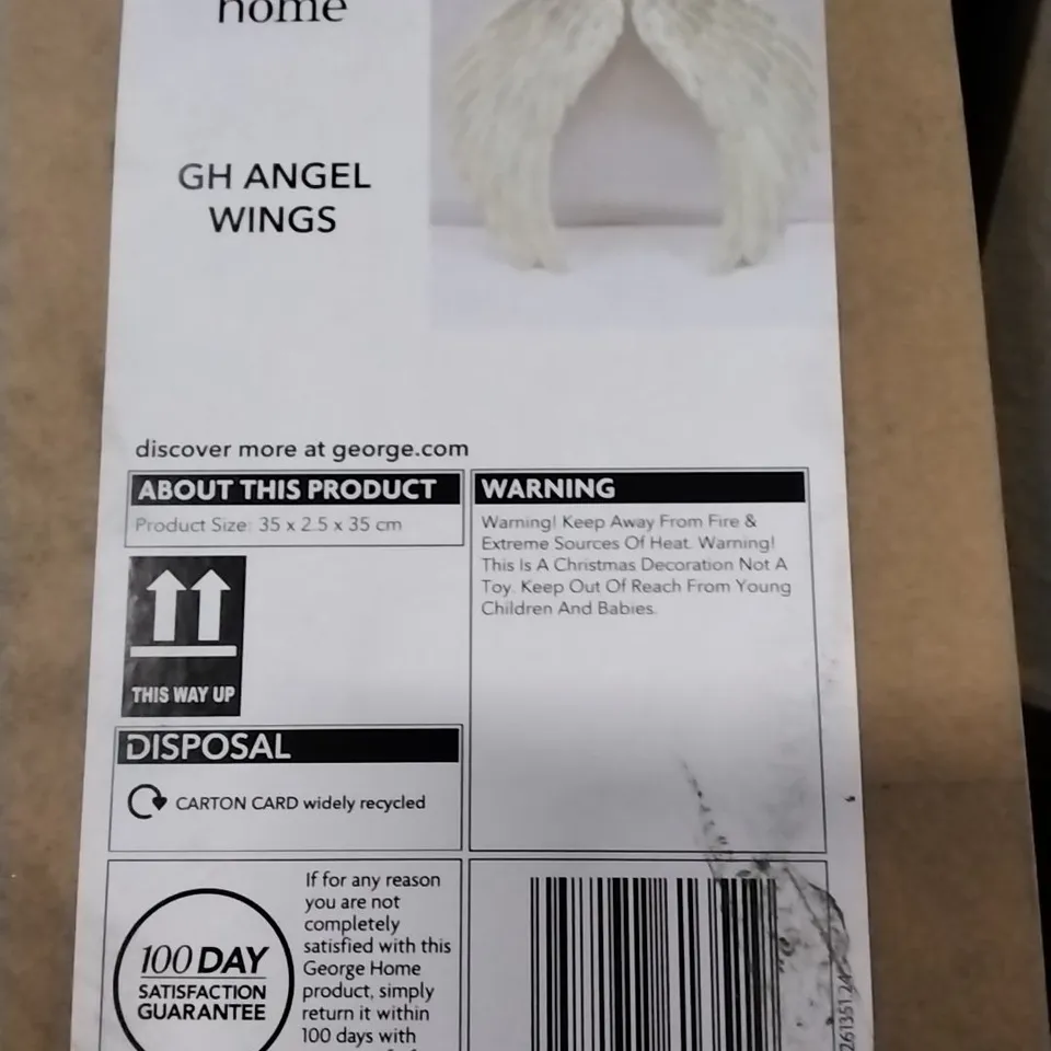 PALLET CONTAINING APPROXIMATELY 70 BOXED AS NEW WALL MOUNTABLE PAIRS OF ANGEL WINGS