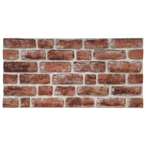 BOXED FRAYED 54cm x 103cm 3D WALL PANEL IN TERRACOTTA - 10 PACK (1 BOX)