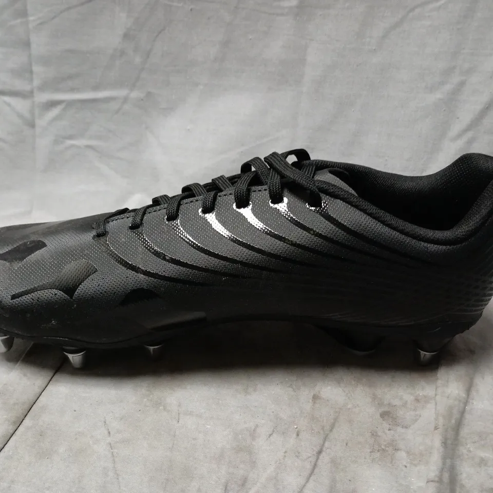CANTERBURRY STAMPEDE BLACK FOOTBALL BOOTS - UK 12