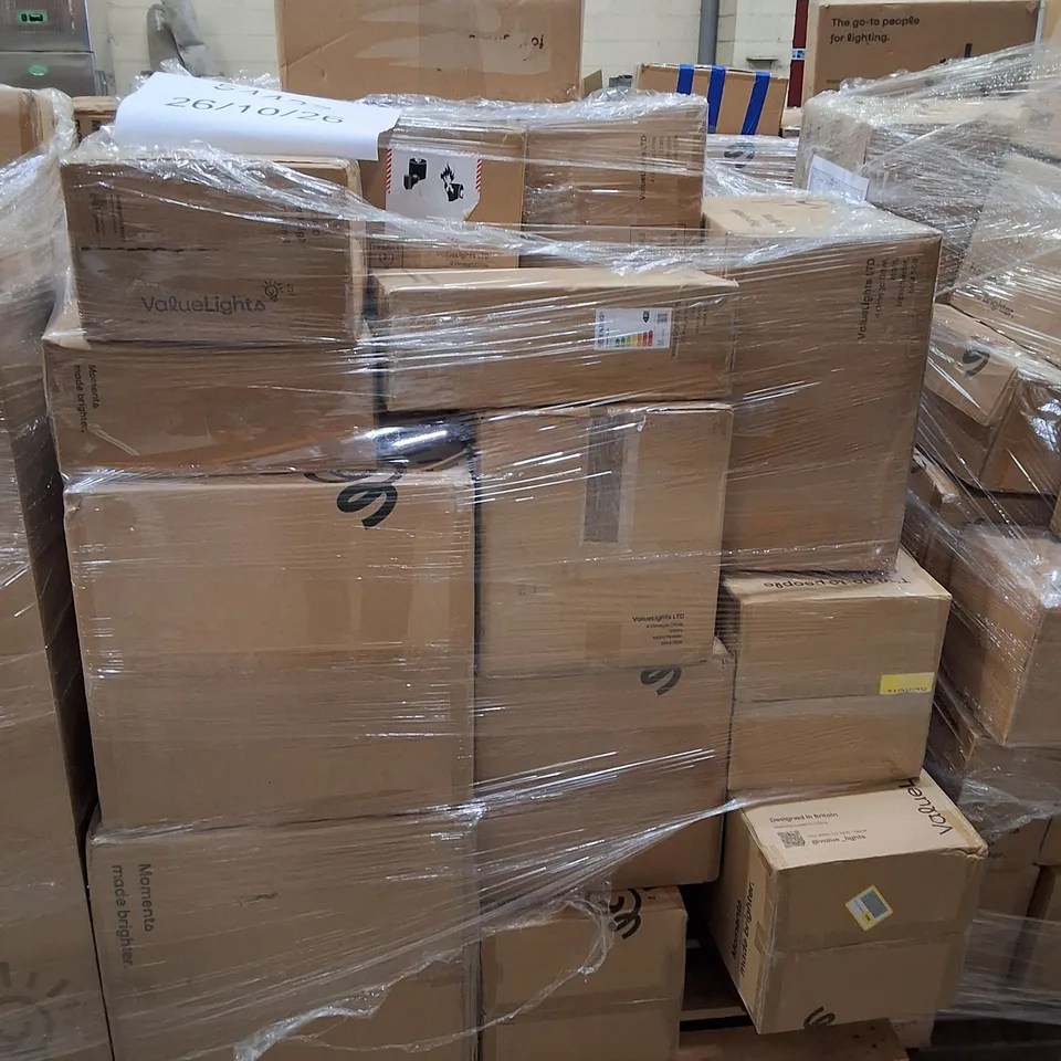 PALLET CONTAINING ASSORTED VALUELIGHTS LIGHTING TO INCLUDE
