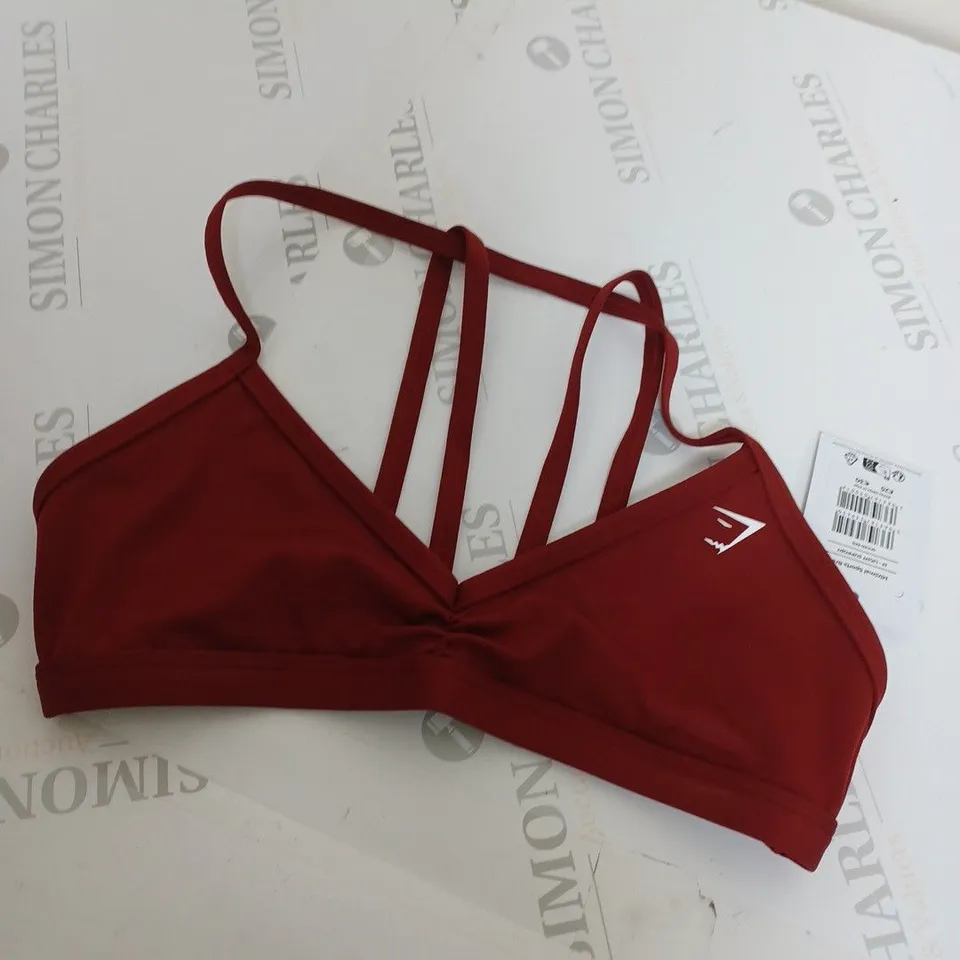 GYMSHARK MINIMAL SPORTS BRA SIZE M