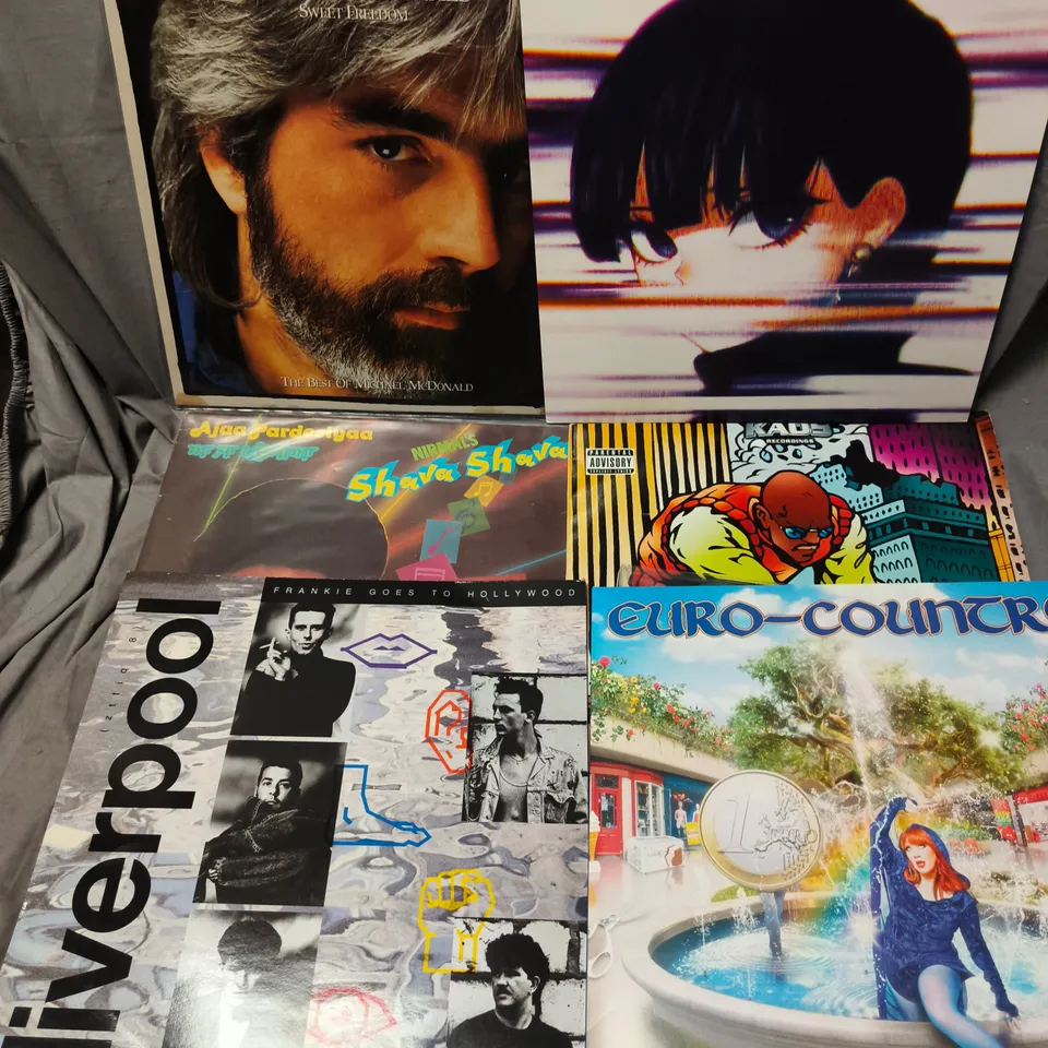 APPROXIMATELY 12 ASSORTED VINYLS FROM VARIOUS ARTISTS SUCH AS BREAK & SOLAH, DEVILSKIN, DONOVAN, ETC