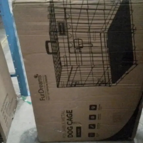 BOXED KEPLIN FURDREAMS FOLDABLE METAL DOG CAGE 24 INCH