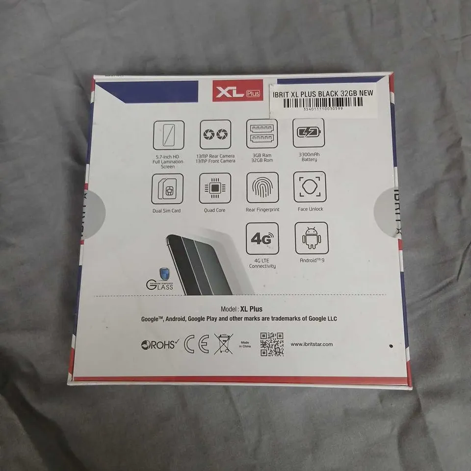IBRIT XL PLUS SMARTPHONE – BLACK, 32GB ROM, 3GB RAM