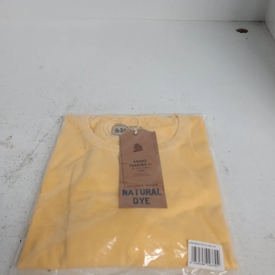 &SONS ELEMENT T-SHIRT SUN YELLOW, XXL
