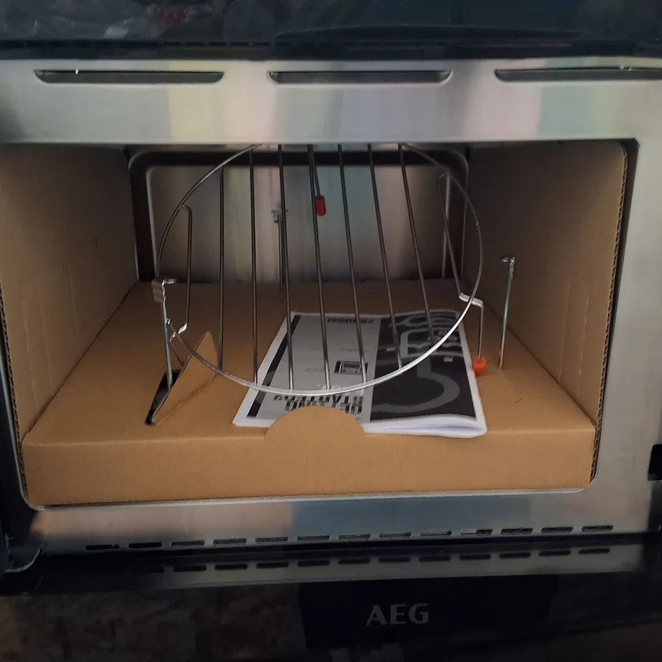 AEG MBE2658DEM BUILT IN MICROWAVE & GRILL - BLACK / STAINLESS STEEL
