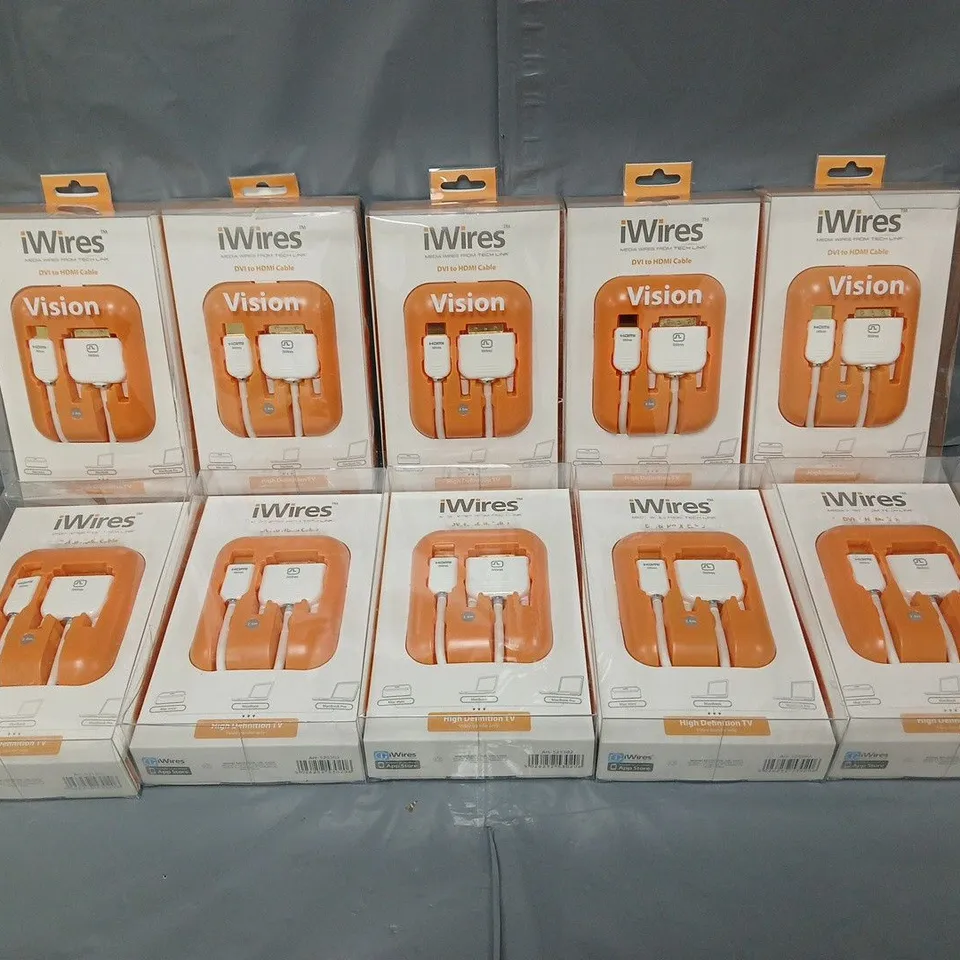 10 BOXED IWIRES VISION DVI TO HDMI CABLE 