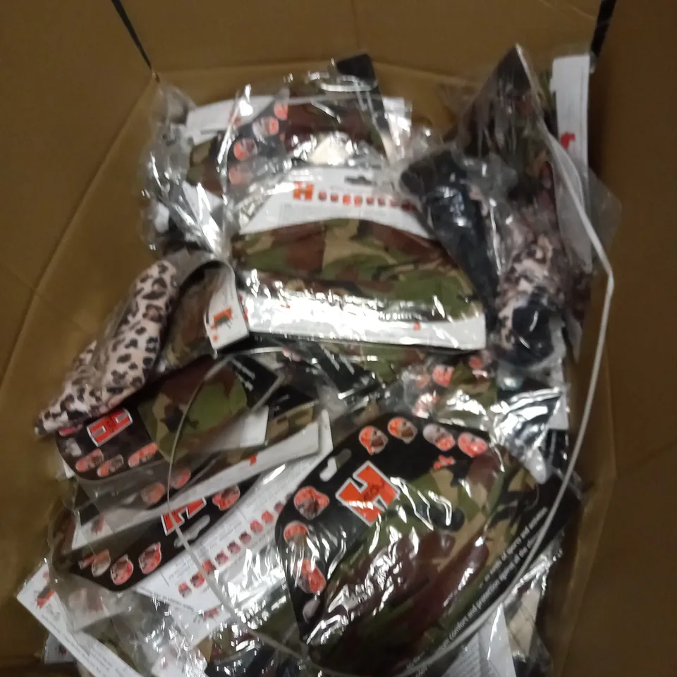 LARGE BOX OF ASSORTED ORIGINAL HEADY - CAMO BANDANA'S  - COLLECTION ONLY 