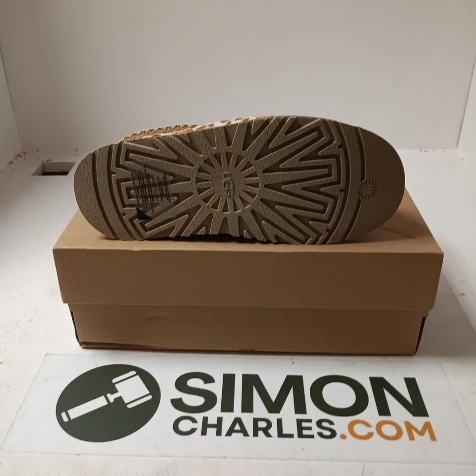 BOXED PAIR OF UGG W TAZZ PLAINS SHOES - UK 6