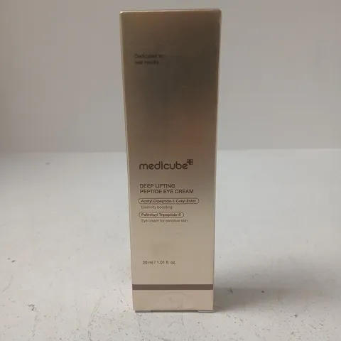 BOXED AND SEALED MEDICUBE DEEP LIFTING PEPTIDE EYE CREAM (30ML)